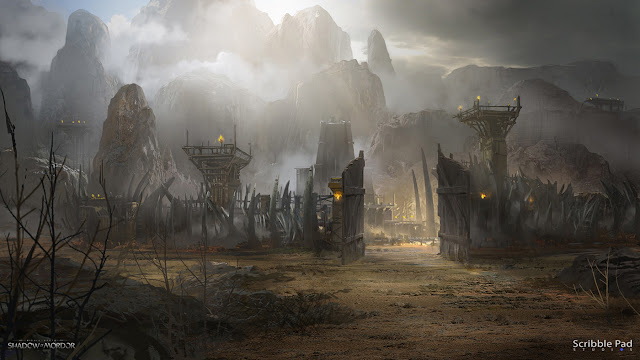 The gates of Mordor fantasy art