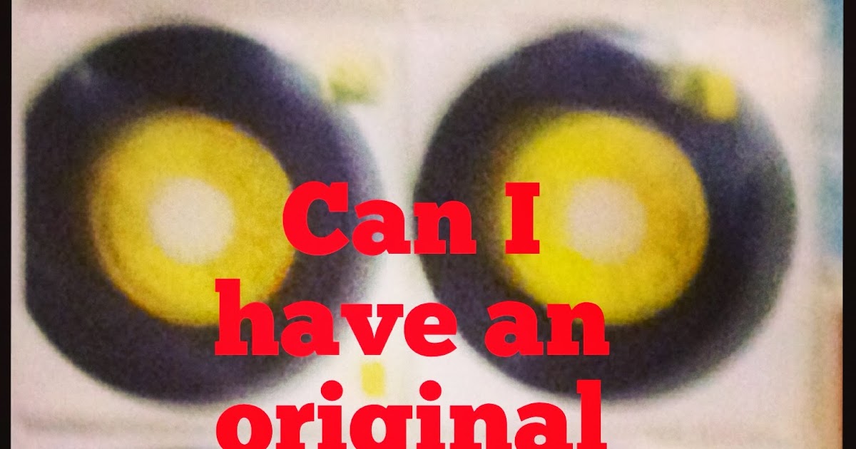 Can I have an original thought?