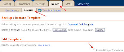 memodifikasi blogger seo css