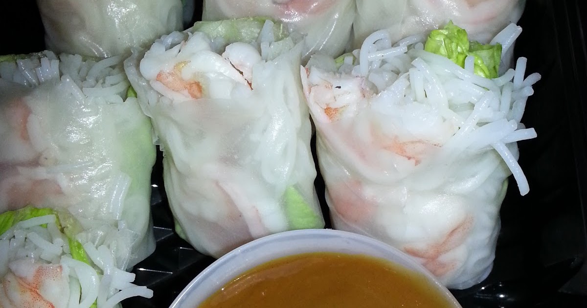 Home Kine Grindz Summer Rolls with Peanut Dipping Sauce