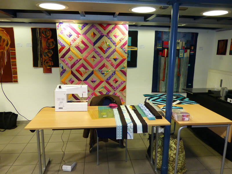 QuiltmanufakturBlog Weihnachtliche Vorführung bei Quilt et Textilkunst