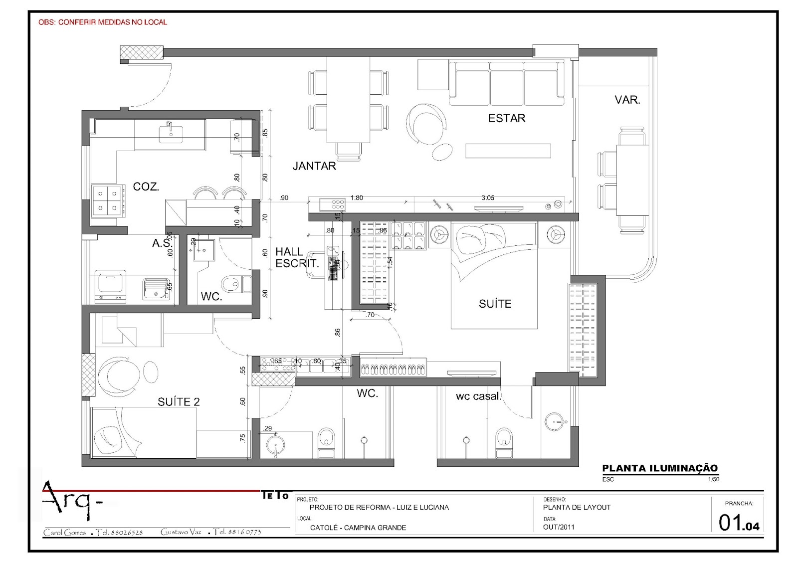 #8E3D3F Arq Teto: REFORMA DO APARTAMENTO L/L 1600x1129 px Projeto Cozinha De Lanchonete #2501 imagens