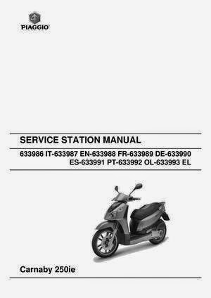 PIAGGIO CARNABY 125 SERVICE MANUAL