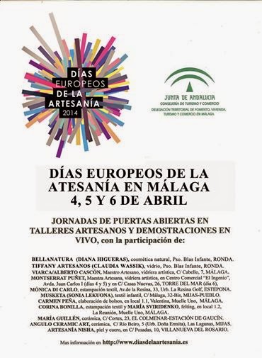 Cartel Días Europeos de la Artesanía 2014