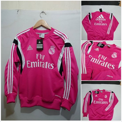 sweater real madrid pink white 2014 2015 murah jual sweater real madrid pink white 2014 2015 murah jual