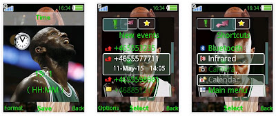 NBA塞爾特人SonyEricsson手機主題for Elm/Hazel/Yari/W20﹝240x320﹞