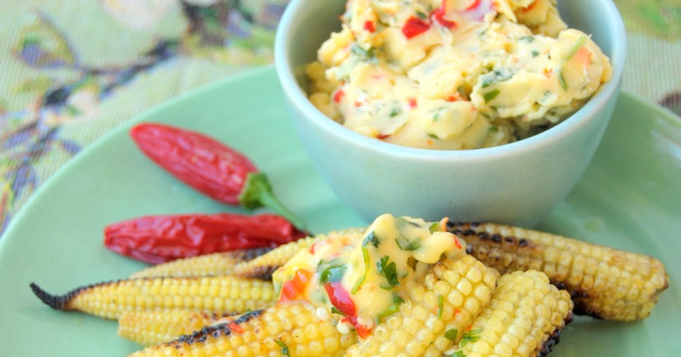 Baby Mielies with Smoked Butter, Chillies, Lemon and Garlic