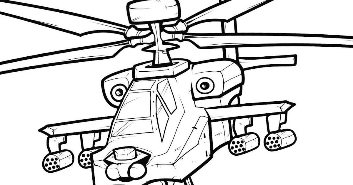 Transportation For Kids Coloring Pages: Helicopters Coloring Book Printable