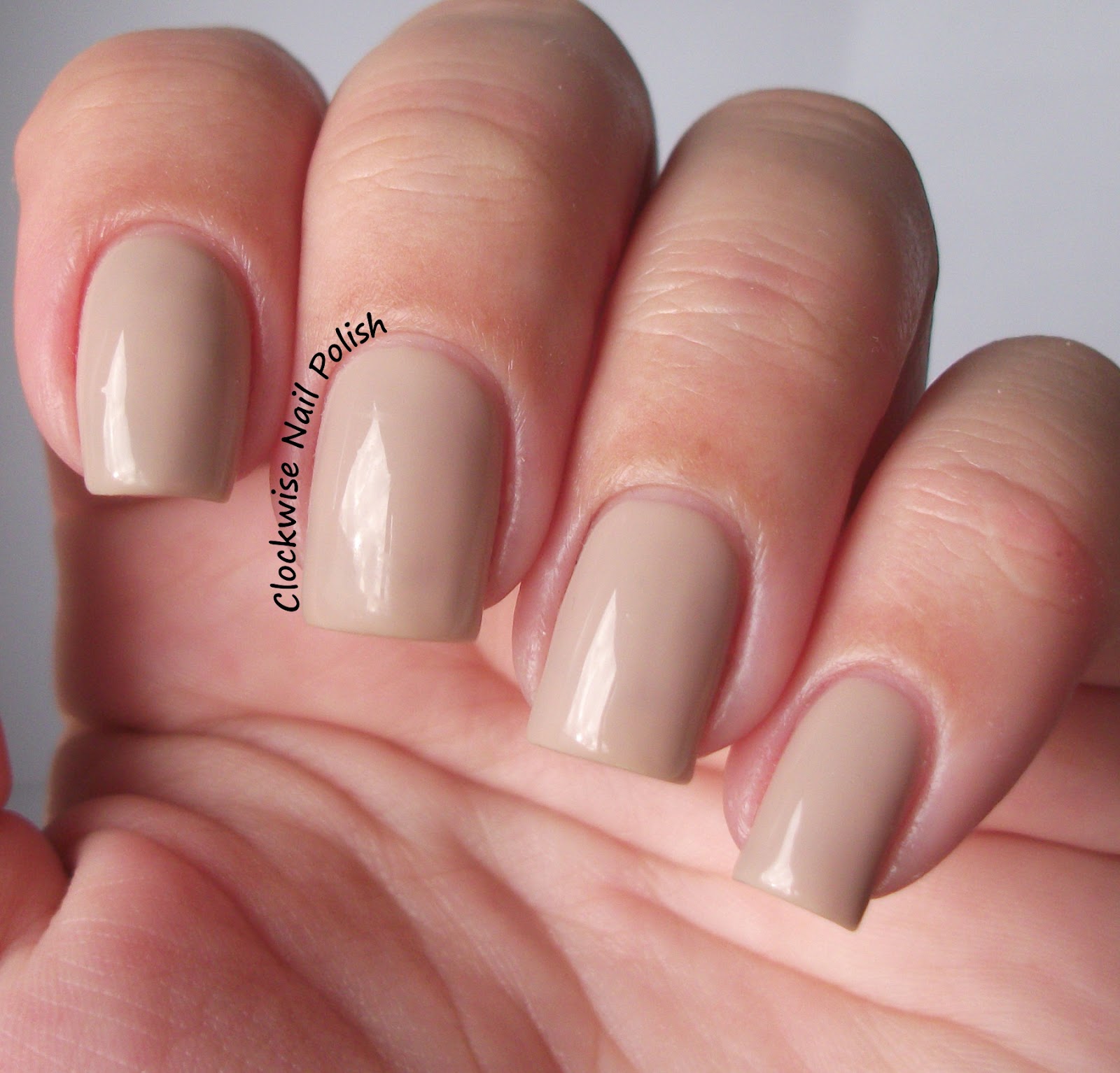 The Clockwise Nail Polish SensatioNail Taupe Tulips Review & Feather