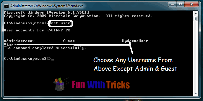 Change Windows Password Without Giving Previous One_FunWIdTricks.Com