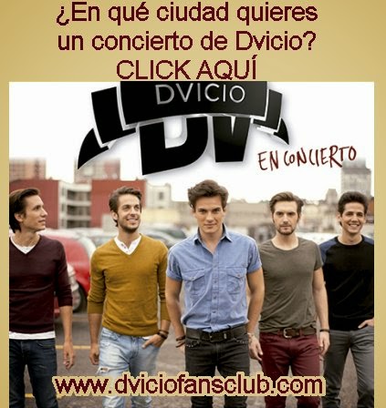 ¿En qué ciudad quieres un concierto de Dvicio?