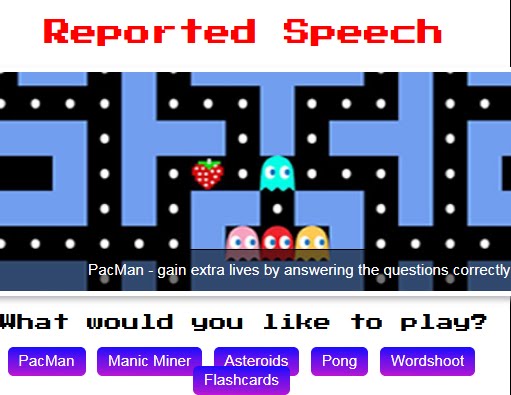 Reported Speech - Arcade Games
