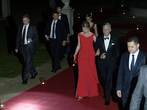  Queen Mathilde of Belgium, Polish President Andrzej Duda, First Lady of Poland Agata Kornhauser-Duda