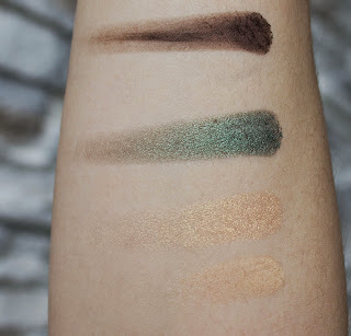 Séphora Makeup Fashion Bag swatch swatches test makeup maquillage, yeux, visage, blush, gloss, cooper, cuivre, bronze