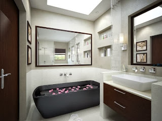 Contoh desain kamar mandi modern