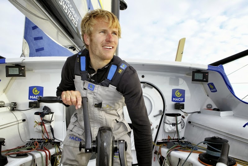 François Gabart à l'assaut de sa première Route du Rhum. François Gabart à l'assaut de sa première Route du Rhum.