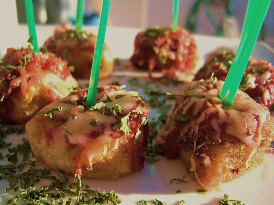 Mahi Mahi Parmesan Appetizer Bites Recipe What's Cookin' Italian