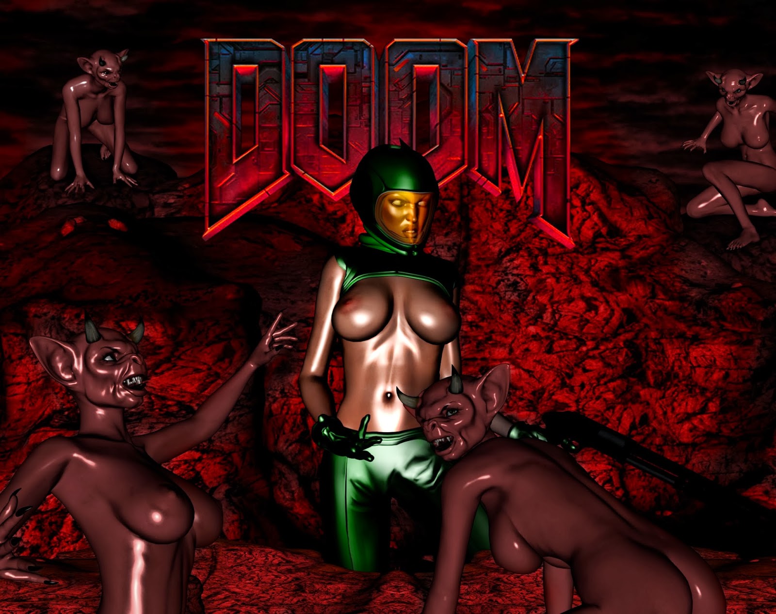 Порно Комиксы Doom