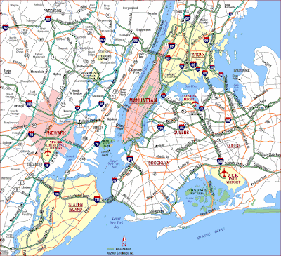 Map of New York City Area