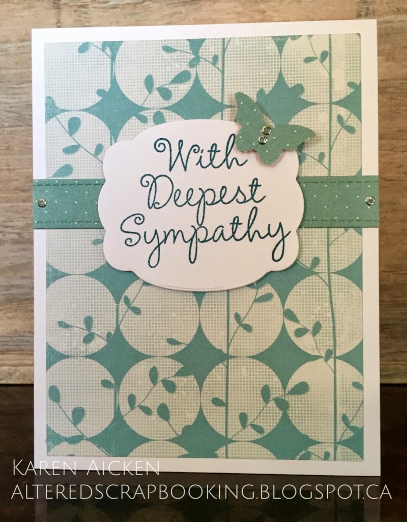 Altered Scrapbooking Blue Sympathy Card Duo