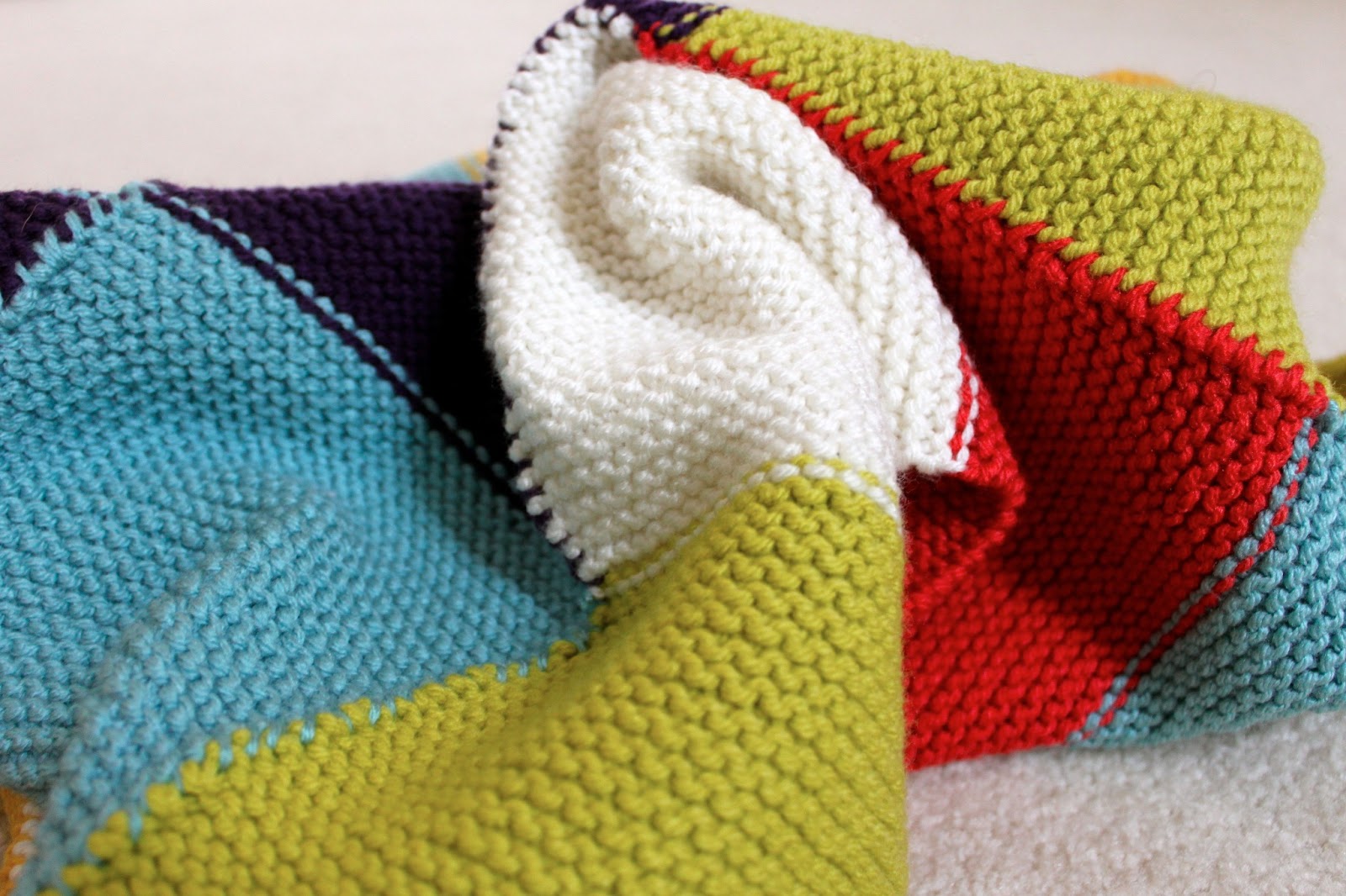 adventuruss a checkered knit blanket.