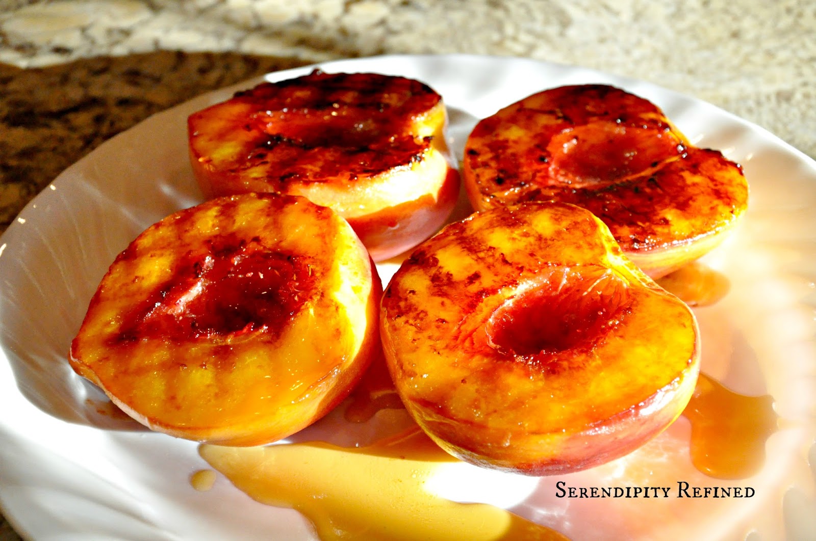Serendipity Refined Blog Grilled Summer Peaches With Toasted Pecans