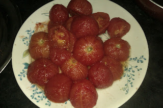 boiled tomatoes