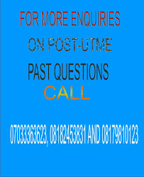 POST-UTME PAST QUESTIONS