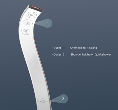 Душевая система Leaflet Shower System от Alfred Boyadgis Душевая система Leaflet Shower System от Alfred Boyadgis