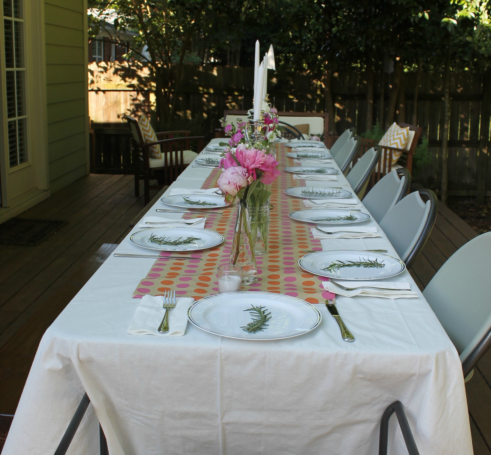 Outside Dinner Party Ideas Part - 23: We Also Picked Up A Cute Patio Set From World Market On Sale A Few Weekends Ago And Finally Assembled It For The Party.