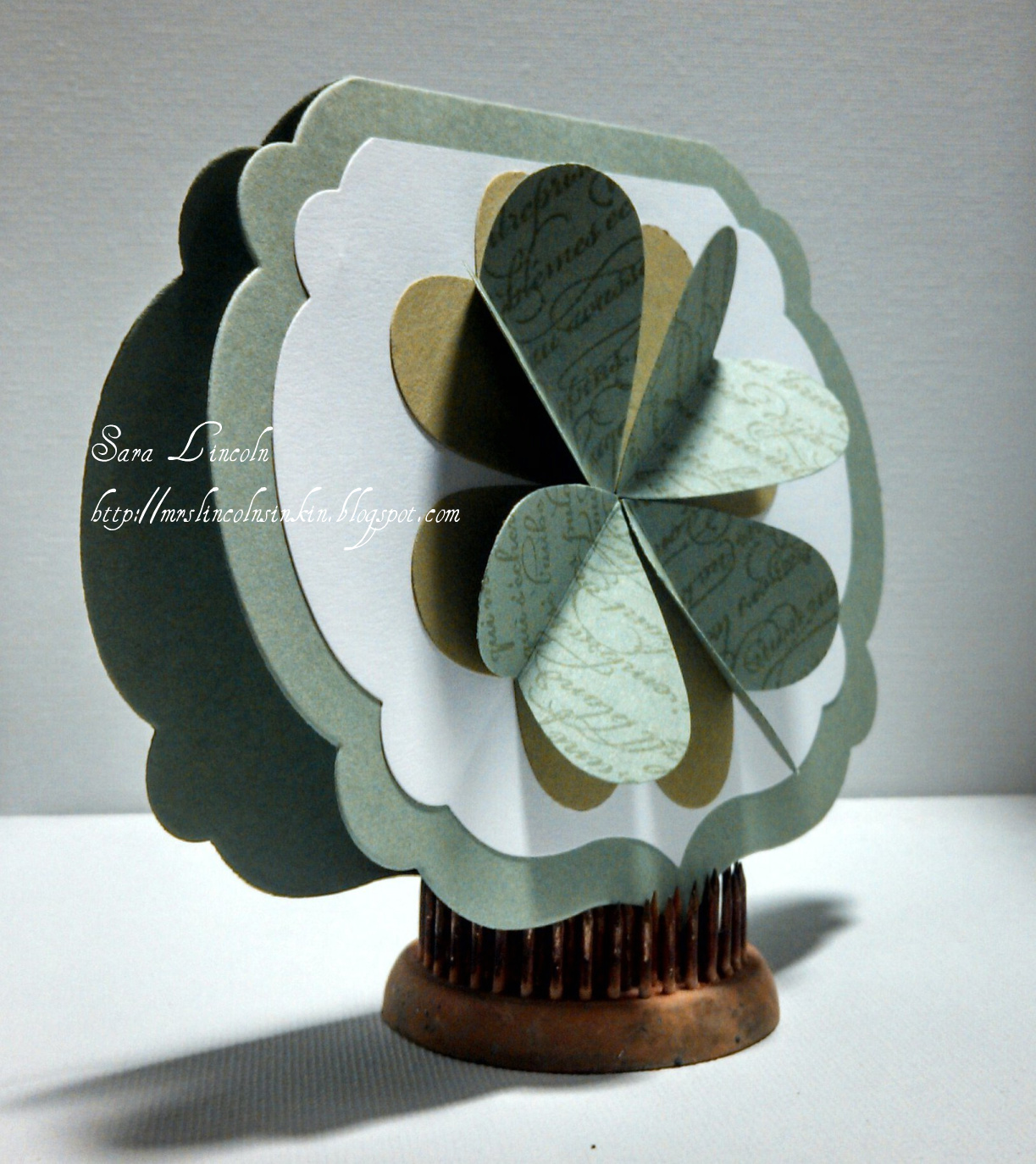 Mrs. Lincoln's Inkin 3D Clover Card