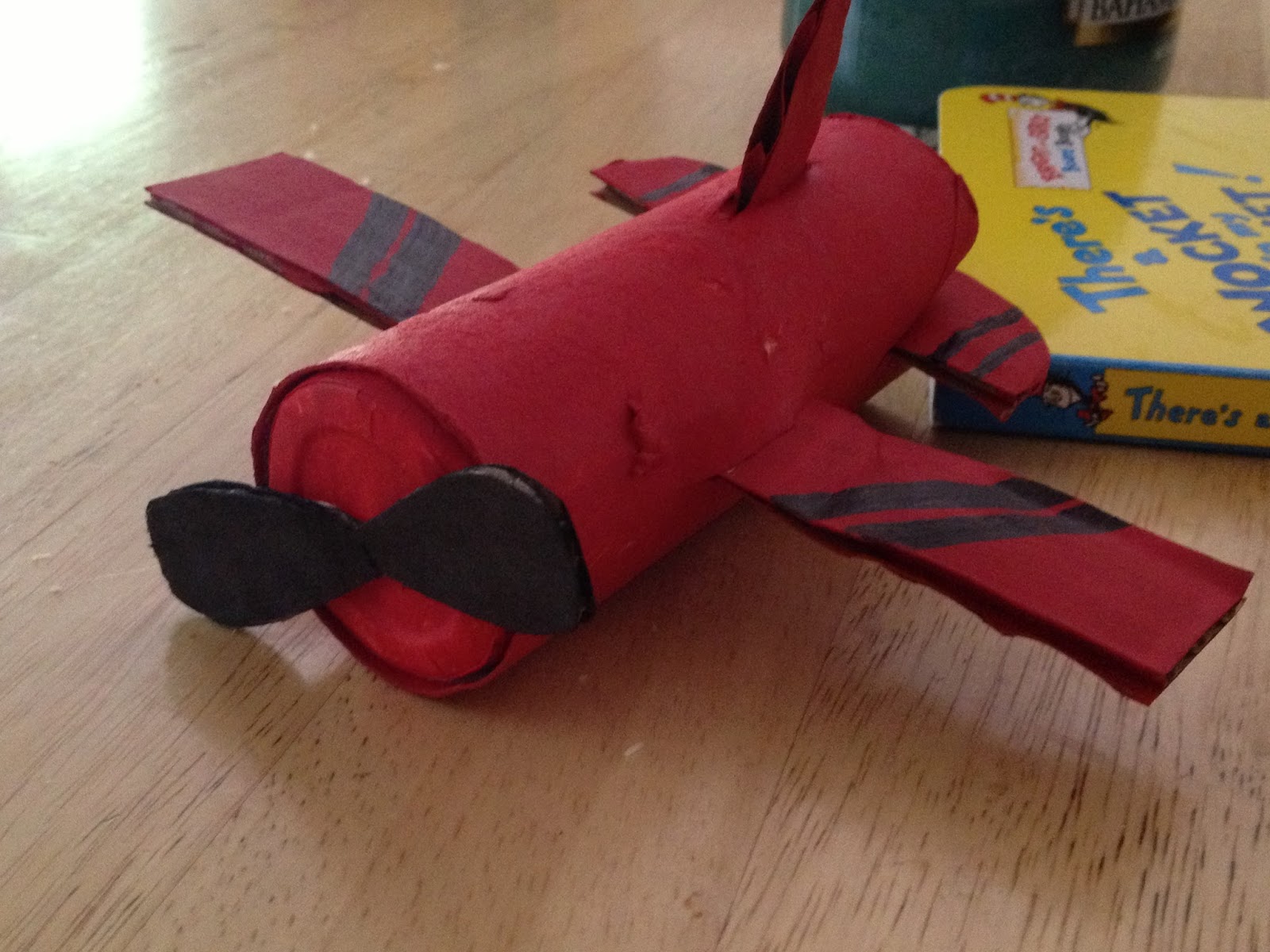 playing outside of the box recycled airplane