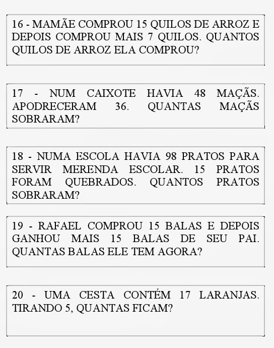 Solução problema matematica Solução problema matematica