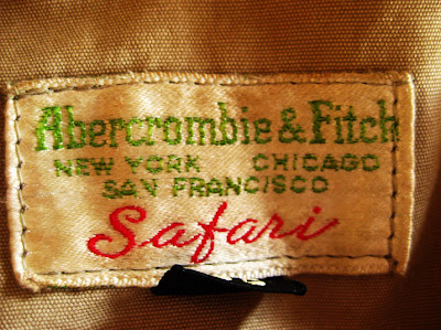 vintage safari abercrombie fitch 1960 label trends great outdoors fall winter october