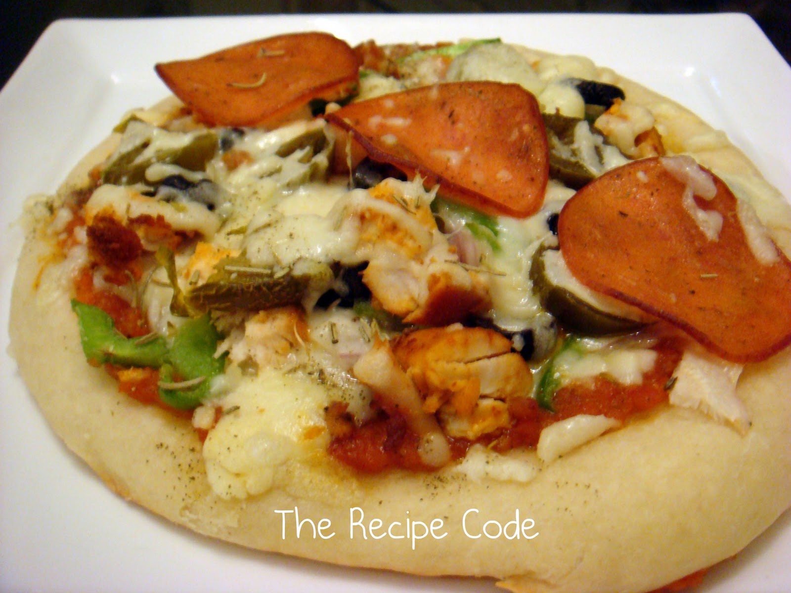 The Recipe Code Chicken Pepperoni Pizza
