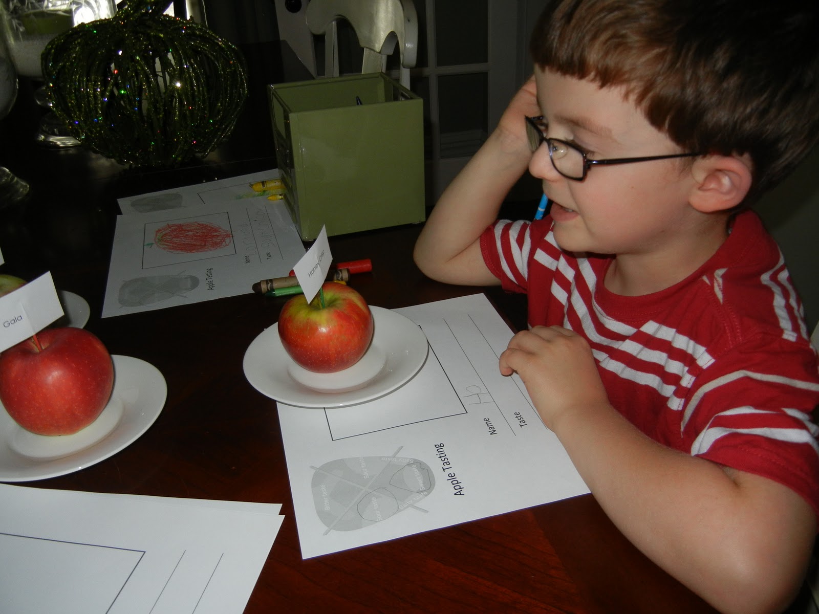 "Making Montessori Ours" Apple Tasting Activity!