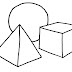Desenhos de figuras geométricas para pintar. Desenho infantil para colorir