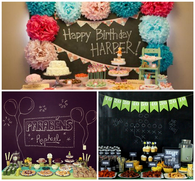 Chalkboard, a “lousa para festa”- A nova sensação das festas Chalkboard, a “lousa para festa”- A nova sensação das festas