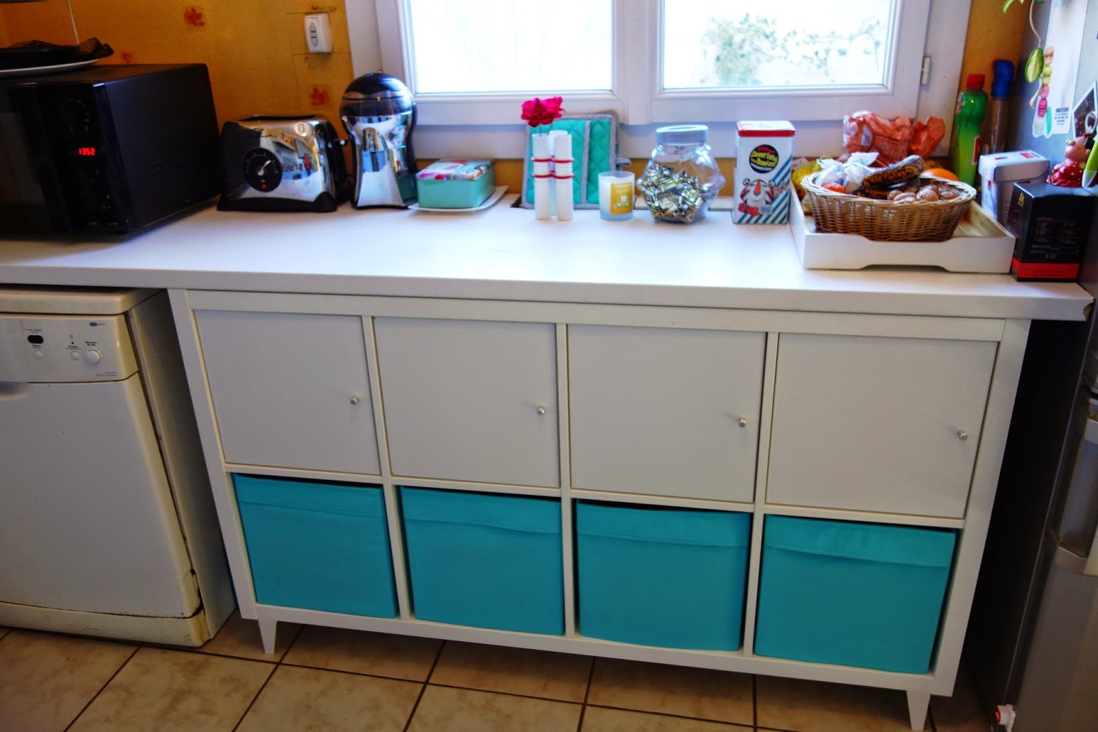 Initiales gg ... : {diy} un coin rangement pour la cuisine avec ...