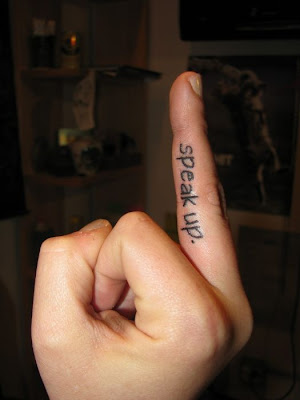 Speak Up Tattoo Design For Those who don't speak P read more