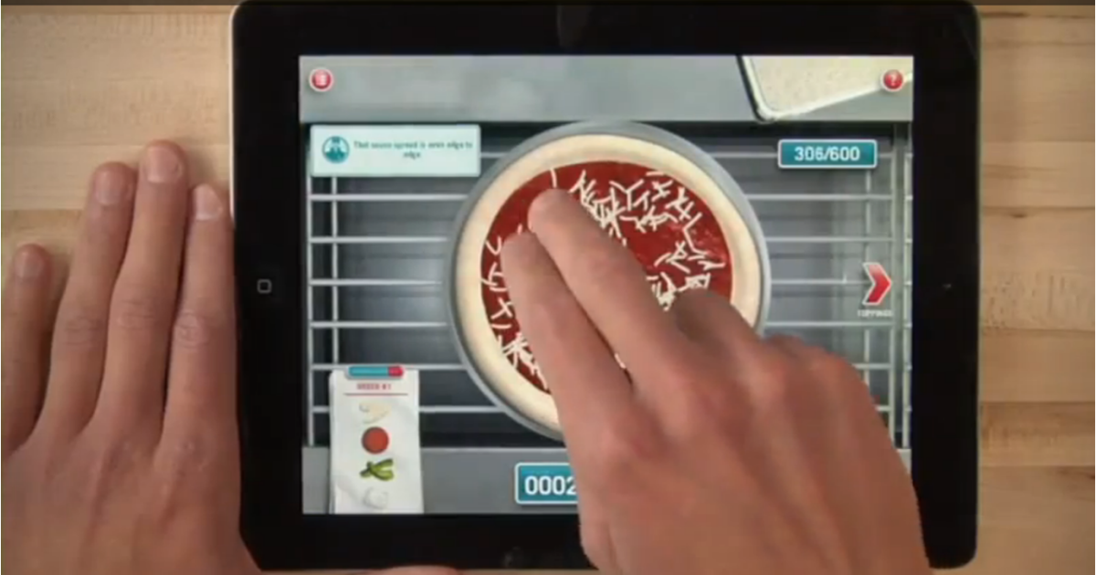 Domino's Pizza Hero iPad application pizza gamification!