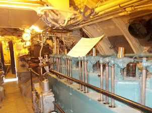 Engine room of the museum submarine ""VESIKKO"