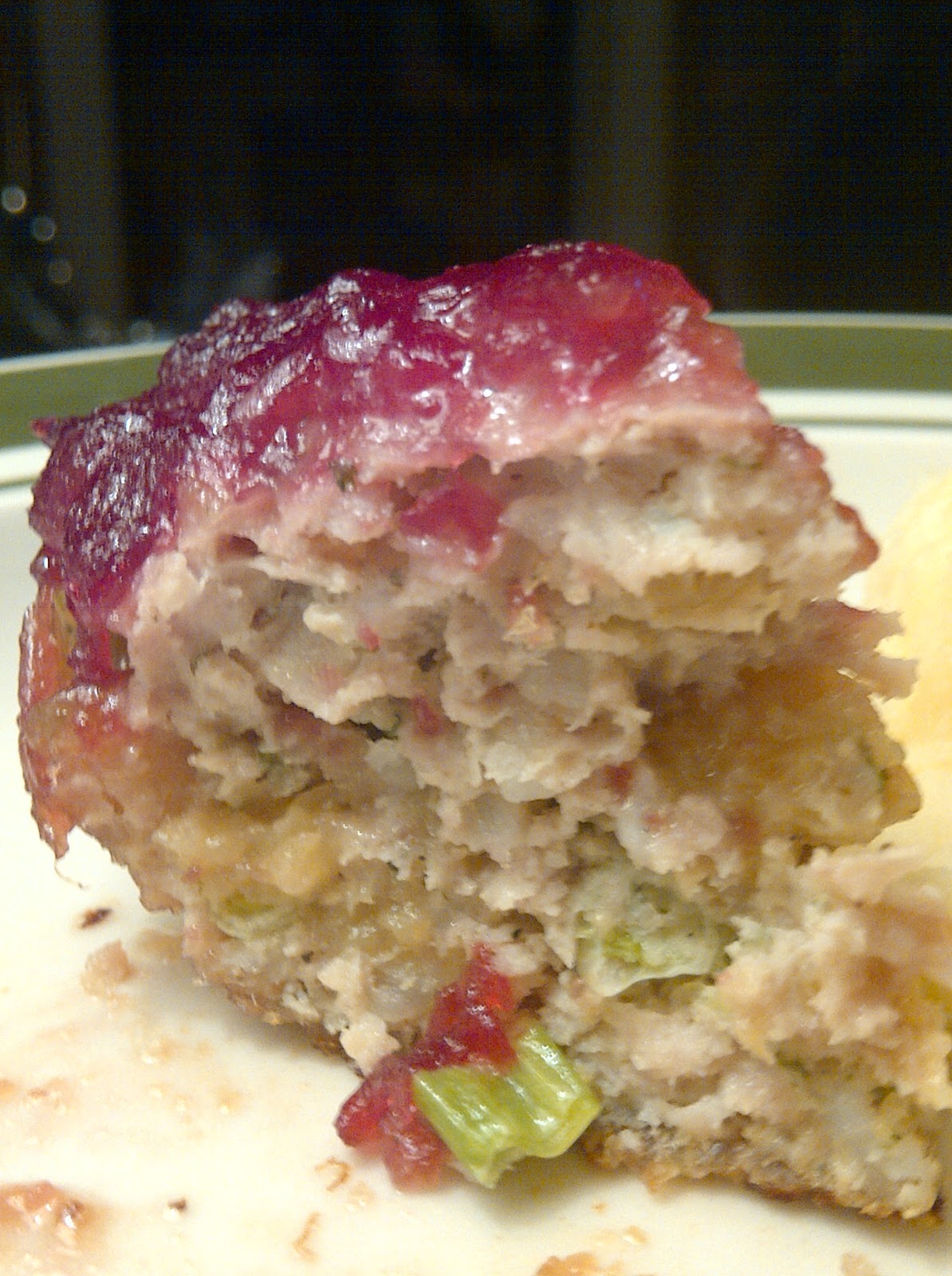 USASillyYaks Chicken Meatloaf with Cranberry Sauce