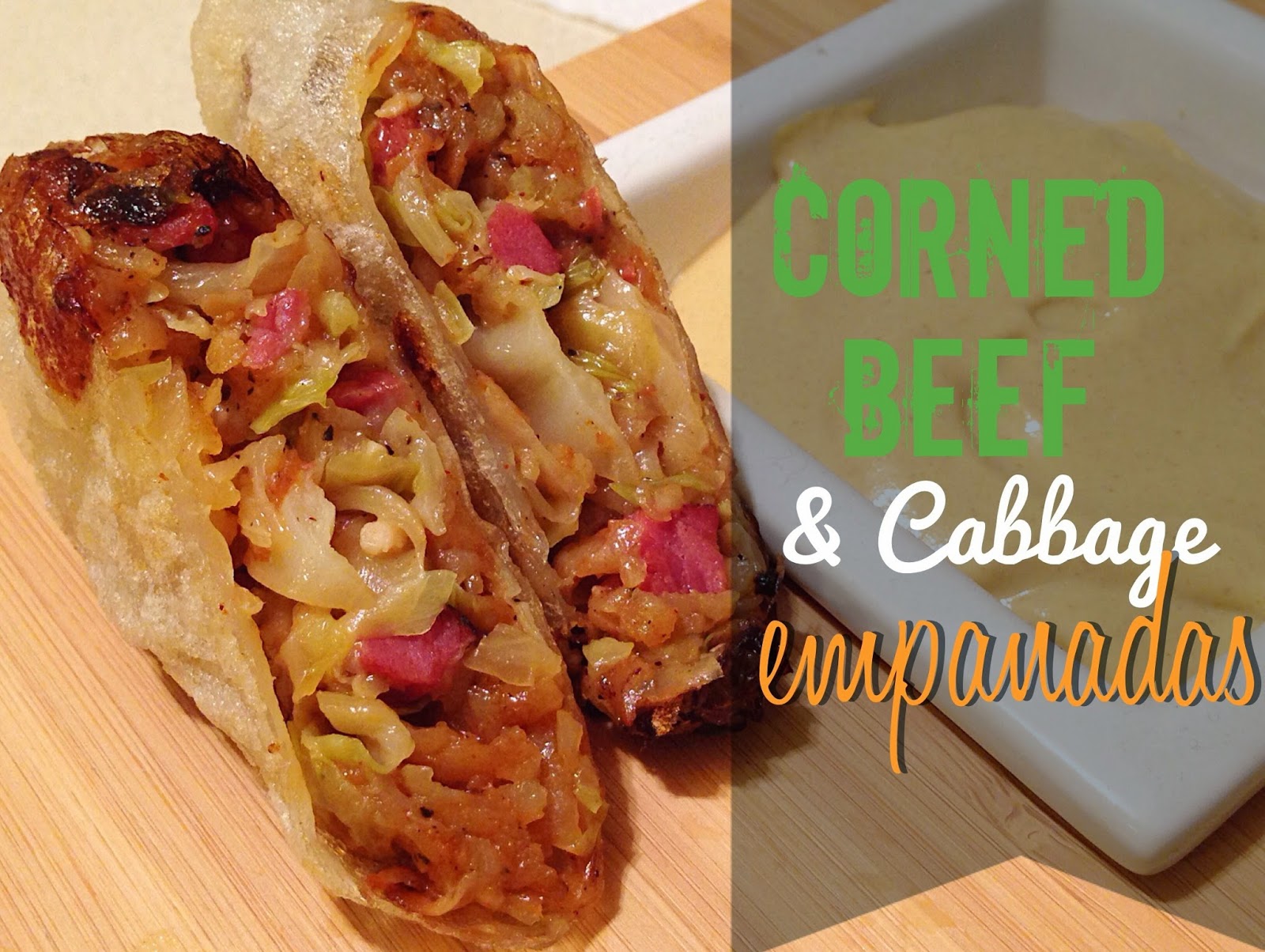 Feckin' Corned Beef and Beer Braised Cabbage Empanadas!