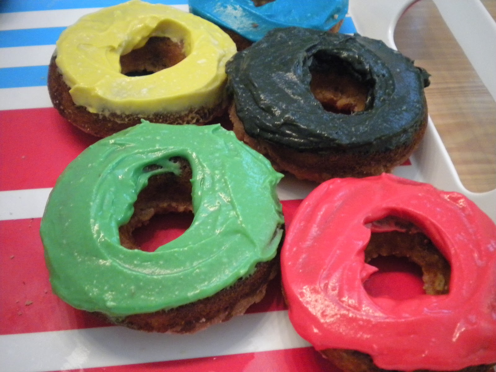 Tobins' Tastes Olympic Rings Doughnuts
