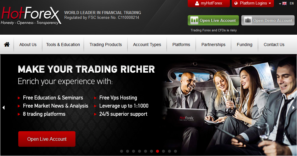 Giới thiệu HotForex Giới thiệu HotForex