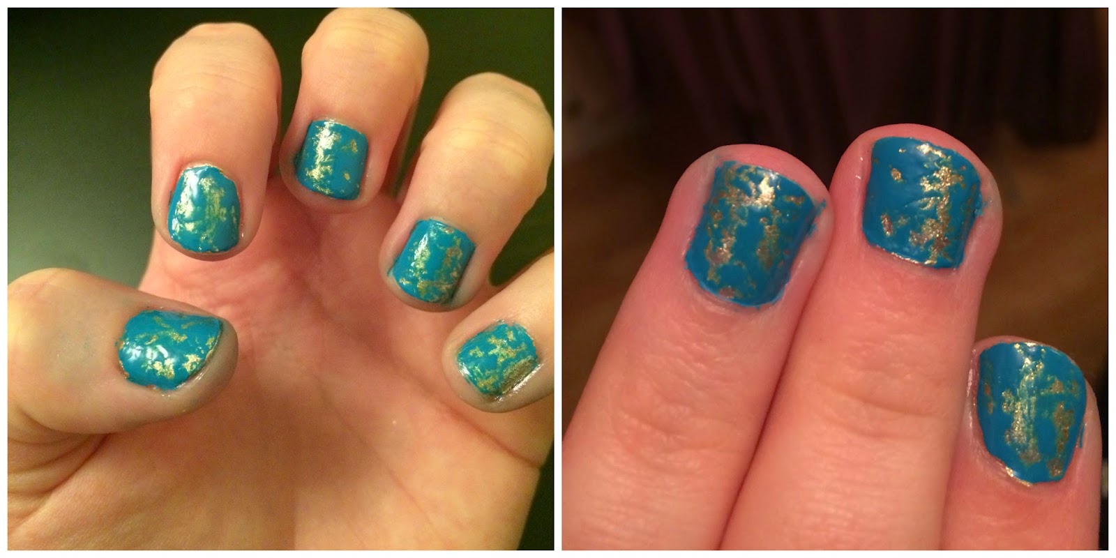 AlyssiaRose Try a Tutorial Tuesday Cling Film Nail Art