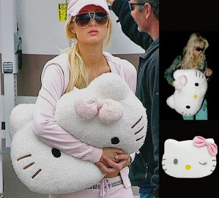 Paris Hilton with Hello Kitty