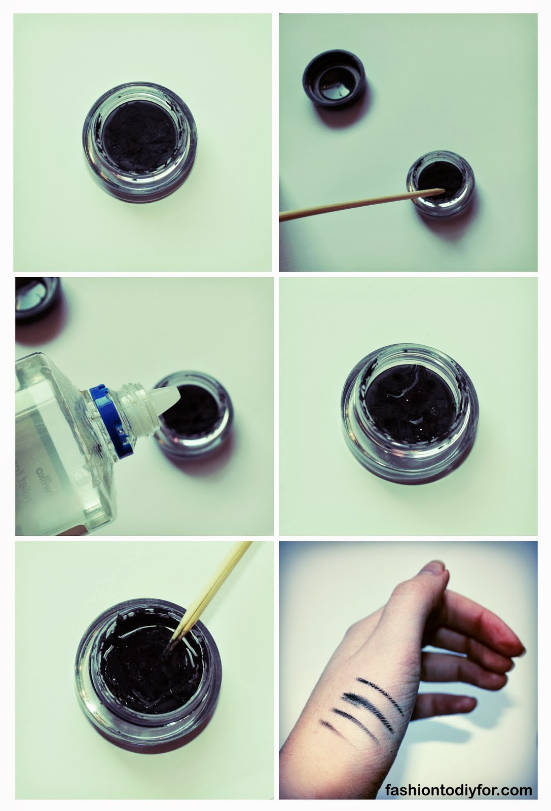 Fashion to DIY for Tutorial How to fix your dried up gel eyeliner
