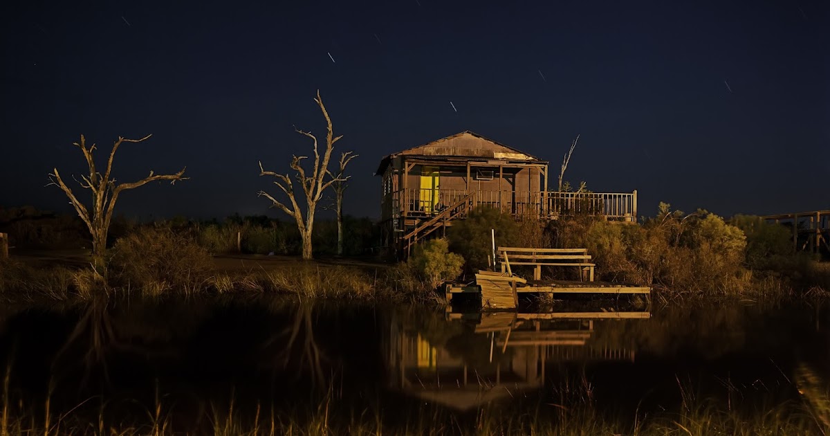 Bayous and Swamps of Louisiana Comardelle Montegut House at Night
